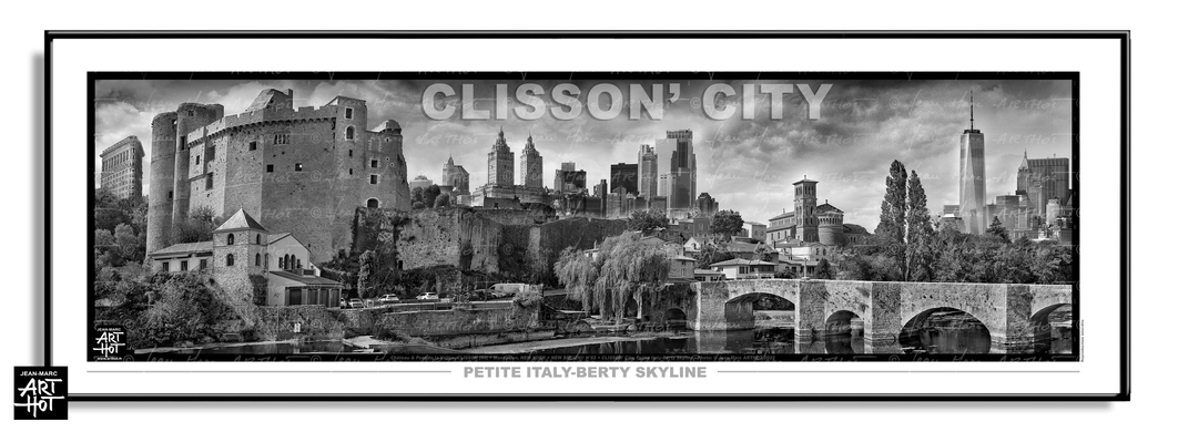 arthot-photo-art-b&w-new-york-bretagne-newbreizh-082-loire-atlantique-44-clisson-pont-chateau-eglise-riviere-sevre-buildings-PANO-AFF